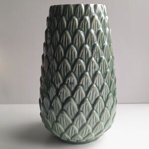 IKEA BEDAGAD Green Ceramic Vase